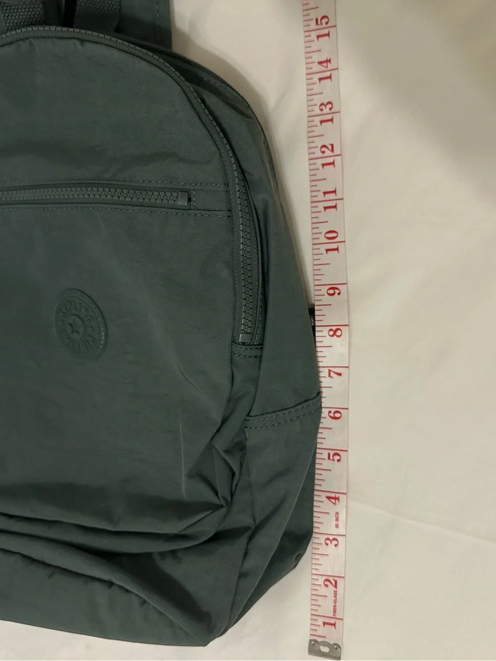 Kipling Green Nylon Backpack Monkey Keychain New Without Tags
